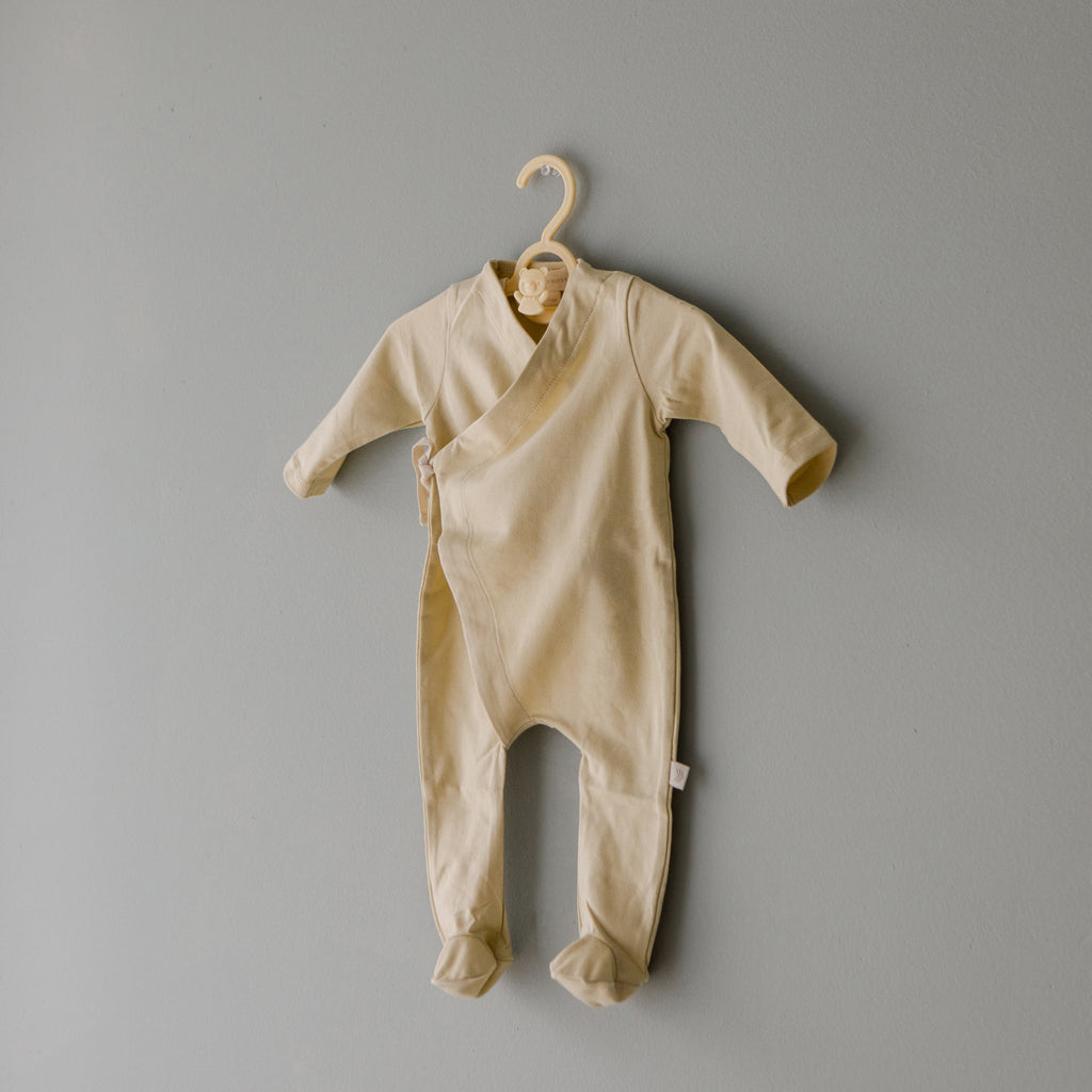 Cotton Footed Kimono  | Buttercream